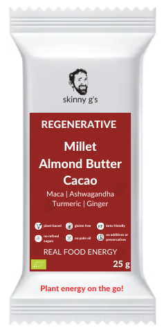 Millet Almond Butter Cacao Energy Bar (6 pack)