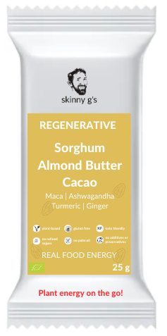 Sorghum Almond Butter Cacao Energy bar (6 pack)